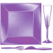 Design Disposable TableWare Violet Pearl